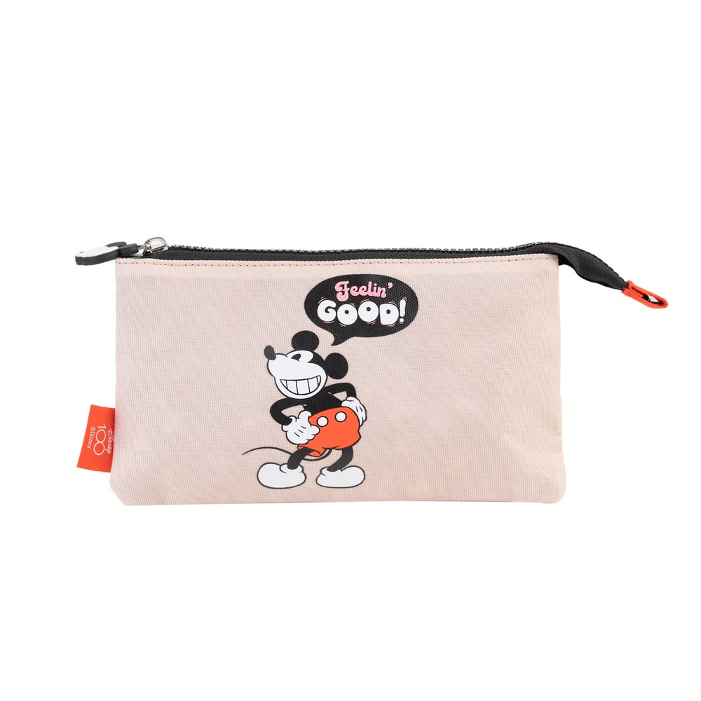Grupo Erik Disney Mickey Mouse - 100Th Anniversary 3 Compartment Case Trousse - Multicolore